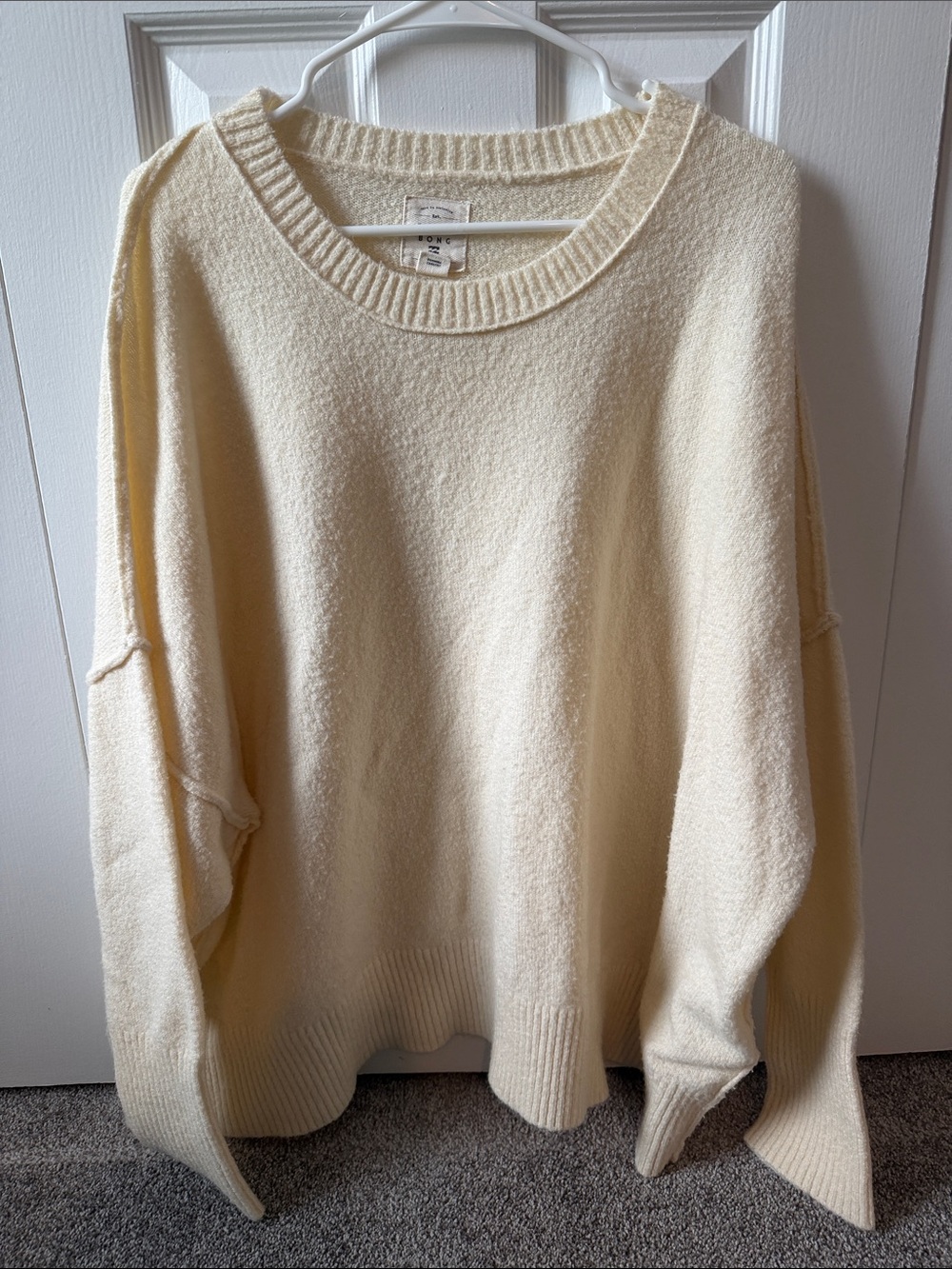 Billabong Cream Scoop Neck Women’s Sweater